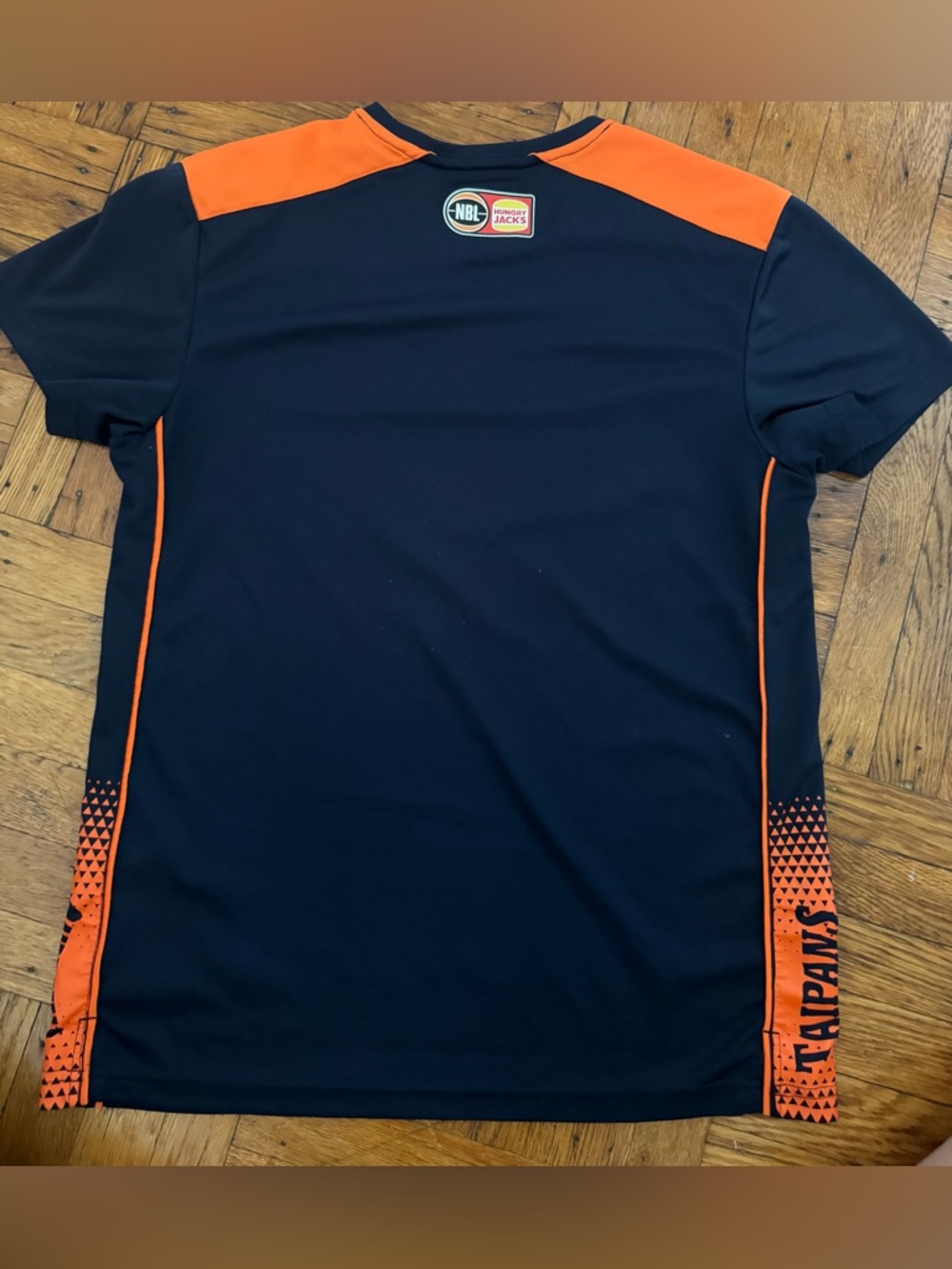 Champion NBL Cairns Taipans Navy and Orange Athletic Tee - Picture 5 of 5